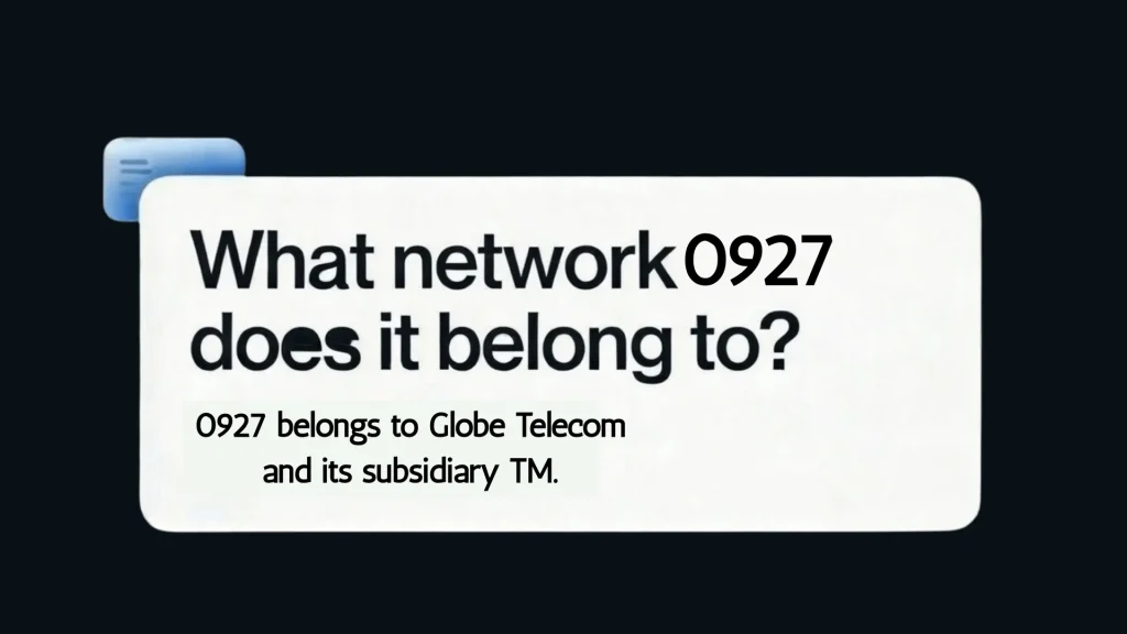 0927 what network? 0927 belongs to globe telecom and tm