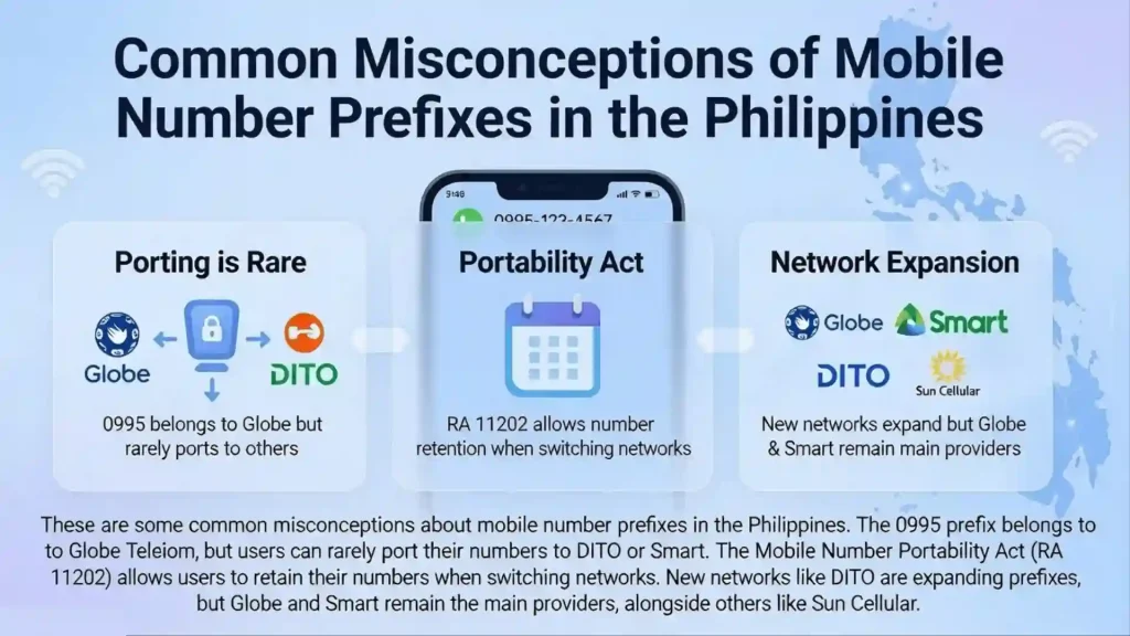 Common Misconceptions About Mobile Number Prefixes such as ported numbers